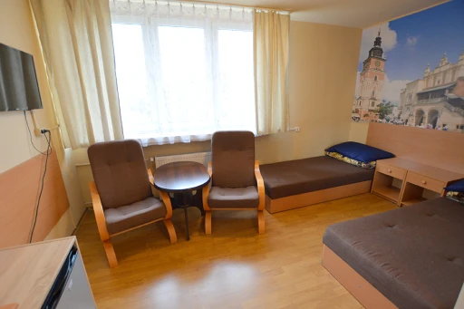 Una stanza in comune nell'ostello